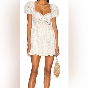 Women for love and lemons mini eyelet dress
